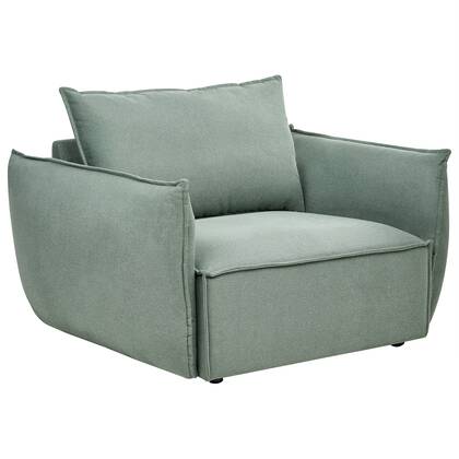 Beliani - KUNES - Fauteuil - Licht - Polyester Groen
