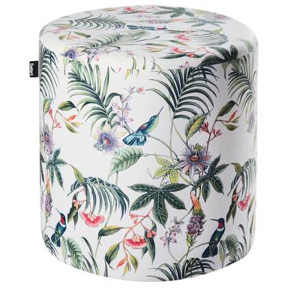 Beliani - LOVETT - Poef - Meerkleurig - Fluweel Multicolor
