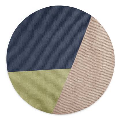 Northern Row circular vloerkleed Ø200 trio Multicolor