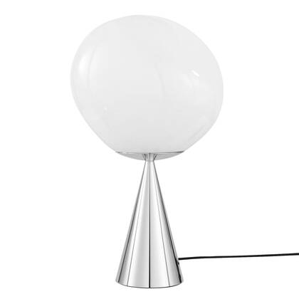 Tom Dixon Melt Cone Fat tafellamp LED |opaal Zilver