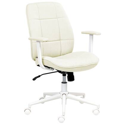Beliani - CARLTON - Bureaustoel - Beige - Stof