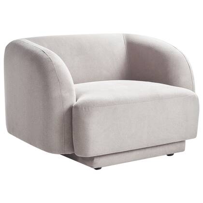 Beliani - SKJANES - Fauteuil - Licht - Polyester Grijs