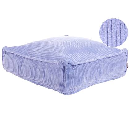 Beliani - ALLOZAI - Vloerkussen - Lichtviolet - Fluweel Paars