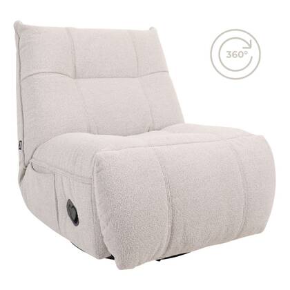 Home67 - Relaxfauteuil Just Chill - Naturel Boucle Crème