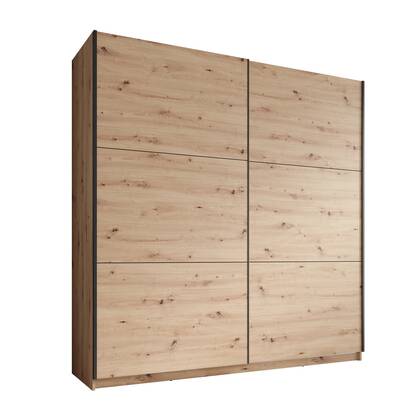 Meubella - Kledingkast Azrael - Eiken - 200 cm Bruin