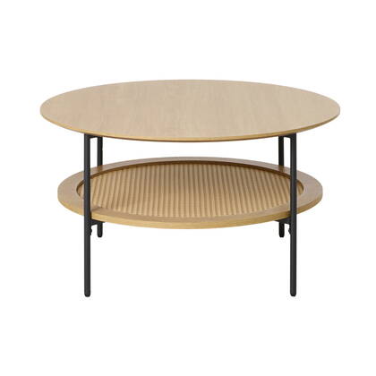 Giga Living - Salontafel Pensacola Naturel Ø80cm Bruin