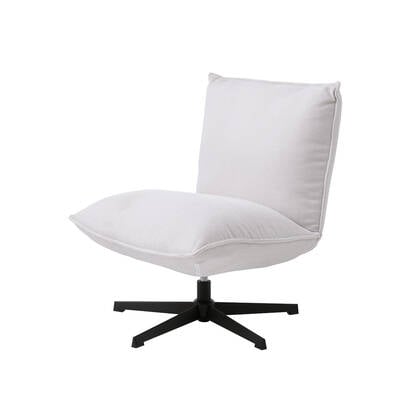 Giga Living - Fauteuil Fraser Lounge Off White Chenille Wit