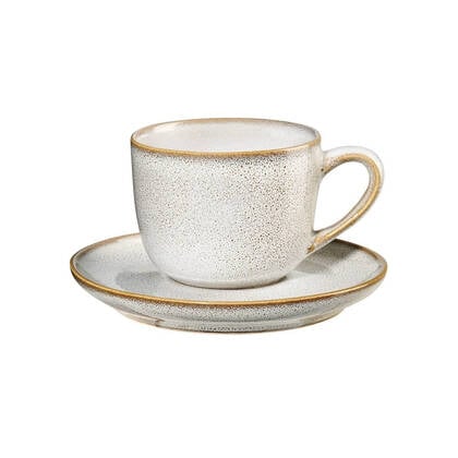 ASA Selection Espresso Kop en Schotel Saisons Sand 90 ml Crème