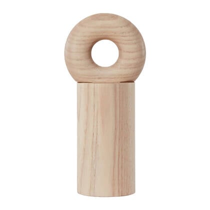 OYOY Living Hoop Peper- en Zoutmolen - H 16,5 cm - Nature Bruin