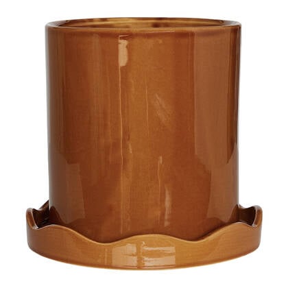 OYOY Living Nami Bloempot Ø 21 cm - Amber Bruin