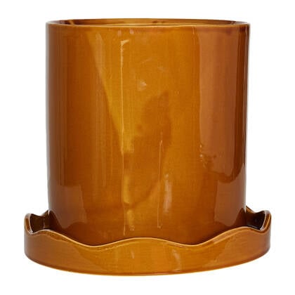 OYOY Living Nami Bloempot Ø 27 cm - Amber Bruin
