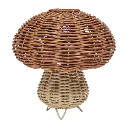OYOY MINI Rotan Mushroom Nachtlampje Bruin