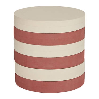 OYOY MINI Iro Stapelkruk Crème, Rood