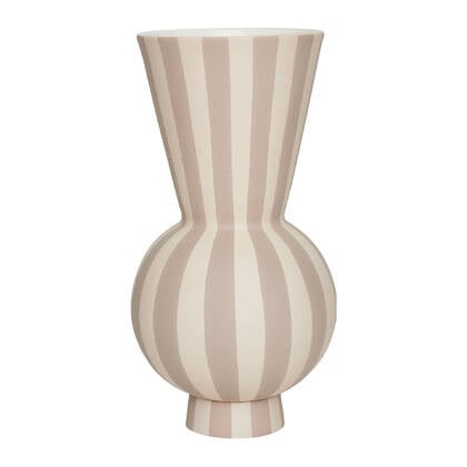 OYOY Living Toppu Vaas Ø 14,5 cm - Klei Beige