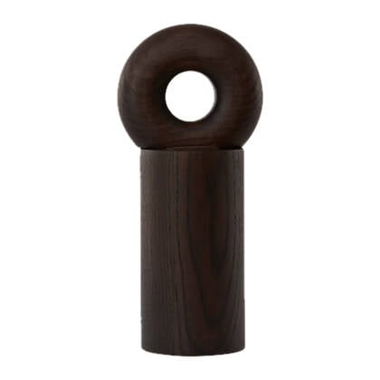 OYOY Living Hoop Peper- en Zoutmolen - H 16,5 cm - Dark Bruin