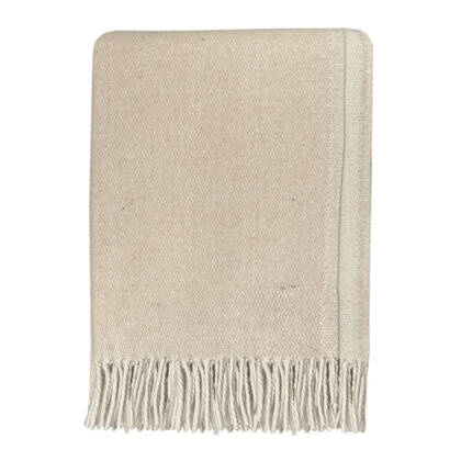 Malagoon Double Face Wool Plaid - Beige