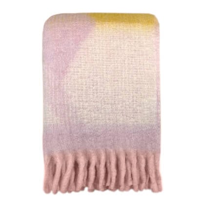 Malagoon Zapotec Plaid - Soft Lilac Paars, Roze, Geel