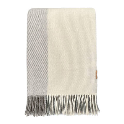 Malagoon Easy Nature Wool Plaid - Grijs Grijs, Wit