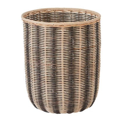 OYOY Living Striped Opbergmand Bruin, Zwart