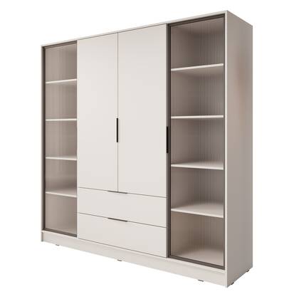 Meubella - Kledingkast Kaden - Beige - 206 cm
