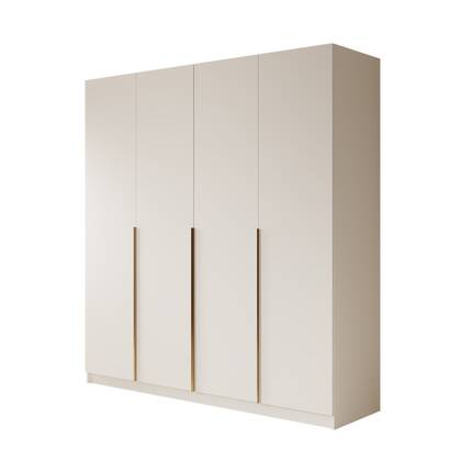 Meubella - Kledingkast Sabre 2 - Wit - 200 cm