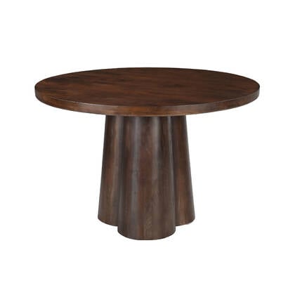 Livingfurn - Eetkamertafel Brix Clubs 130cm - Mangohout Bruin