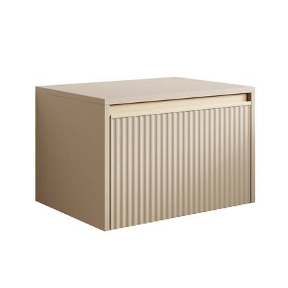 Meubella - Nachtkastje Remy - Beige - 54 cm
