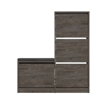 Calicosy - Schoenenkast DUDE - B105 cm - Eikenlook Grijs