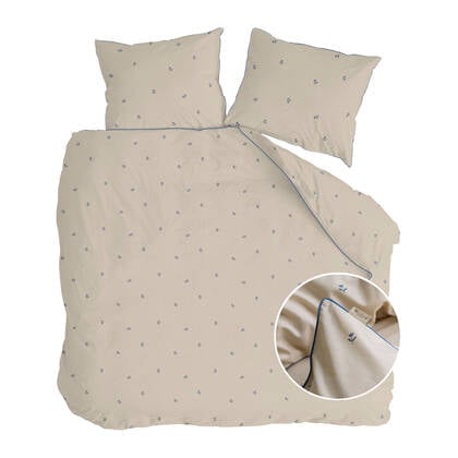 Walra Spring Tulips Dekbedovertrek 240 x 220 cm - Zand
