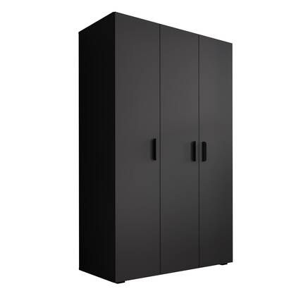 Meubella - Kledingkast Brussel - Antraciet - 111 cm