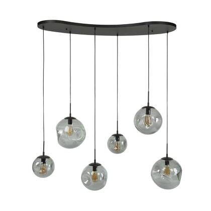 Giga Meubel - Hanglamp Zwart Glas - 135x60x150cm - Stellar afbeelding
