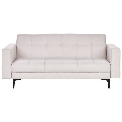 Beliani - ALNES - Slaapbank - Gebroken wit - Polyester