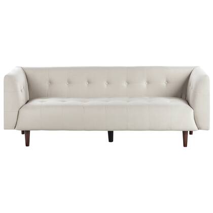 Beliani - BYSKE - Driezitsbank - Lichtbeige - Polyester