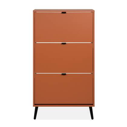 Calicosy - Schoenenkast VIGO - B70 cm - Terracotta | zwart