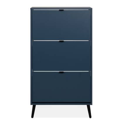 Calicosy - Schoenenkast VIGO - B70 cm - Alby blauw | zwart