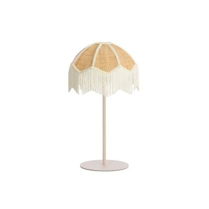 Light & Living Tafellamp Renato|Sulina - Zand|Naturel - Ø35x52cm afbeelding
