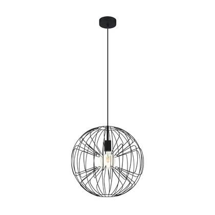 EGLO Okinzuri 1 Hanglamp - E27 - Ø 45 cm - Zwart afbeelding