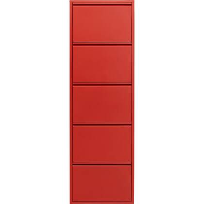 Schoenenkast Caruso rood 5 laden Kare Design