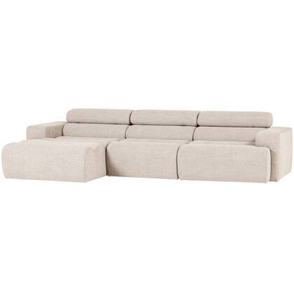 WOOOD Novi Chaise Longue Bank Links - Polyester - Naturel