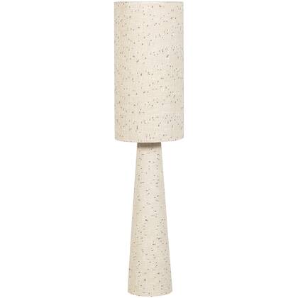 WOOOD Loft Vloerlamp - Metaal|Bouclé - Naturel Met Stippen 130xØ30 cm afbeelding