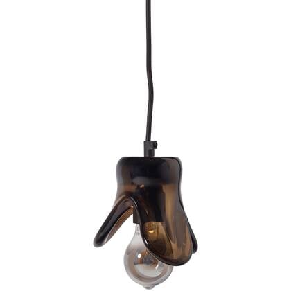 WOOOD Elle Hanglamp Klein - Glas - Bruin - 12x14x13 afbeelding
