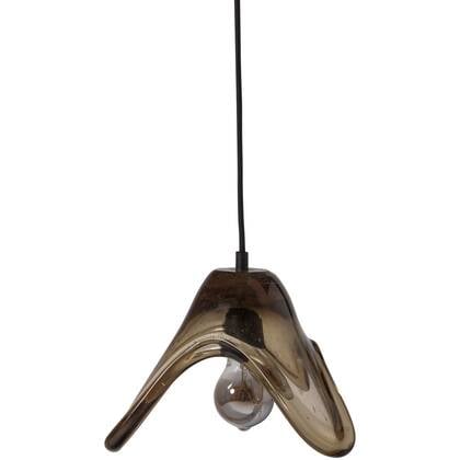 WOOOD Elle Hanglamp Groot - Glas - Groen - 17x25x22 afbeelding
