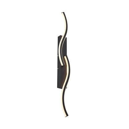 QAZQA Design wandlamp zwart 3-staps dimbaar 2-lichts - Bummy afbeelding