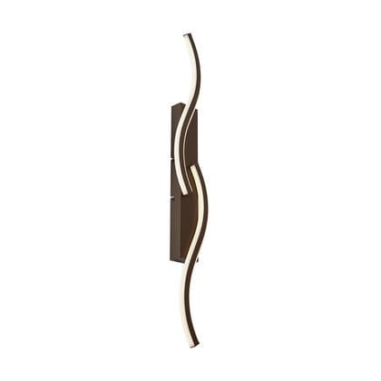 QAZQA Design wandlamp donker brons 3-staps dimbaar 2-lichts - Bummy afbeelding