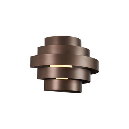 QAZQA Moderne wandlamp brons incl. LED 3-staps dimbaar - Lines afbeelding