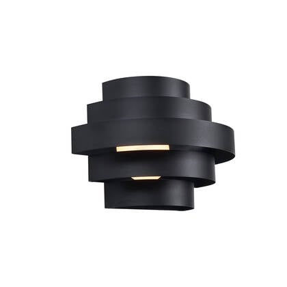 QAZQA Moderne wandlamp zwart incl. LED 3-staps dimbaar - Lines afbeelding