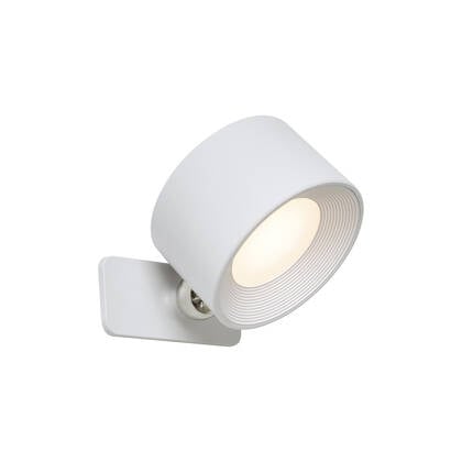 QAZQA Moderne wand- en plafondlamp wit incl. LED oplaadbaar - Bright afbeelding