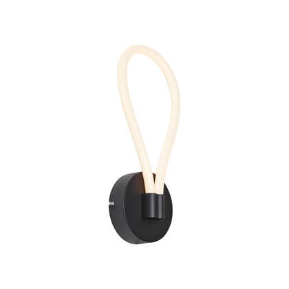 QAZQA Moderne wandlamp zwart incl. LED 3-staps dimbaar - Keri afbeelding