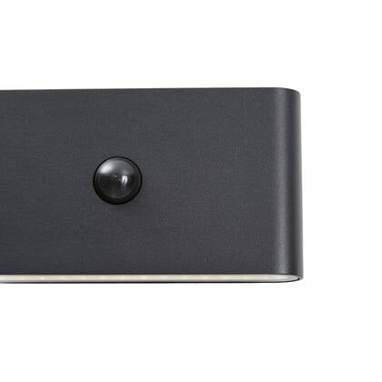 QAZQA Wandlamp zwart lux sensor magnetisch incl. LED oplaadbaar - afbeelding