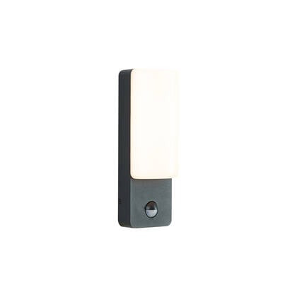 QAZQA Buiten wandlamp zwart met bewegingssensor incl. LED - Shift afbeelding